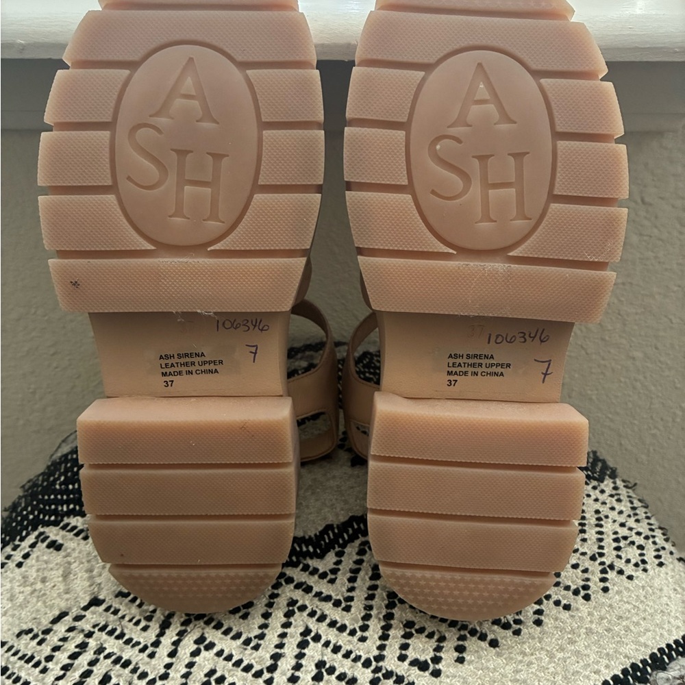 Ash Sirena Beige Chunky Fisherman Sandals Size 37 - Picture 6 of 7